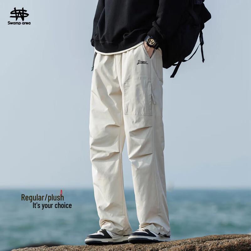 SWAMP AREA Men s Loose Straight Cargo Pants M