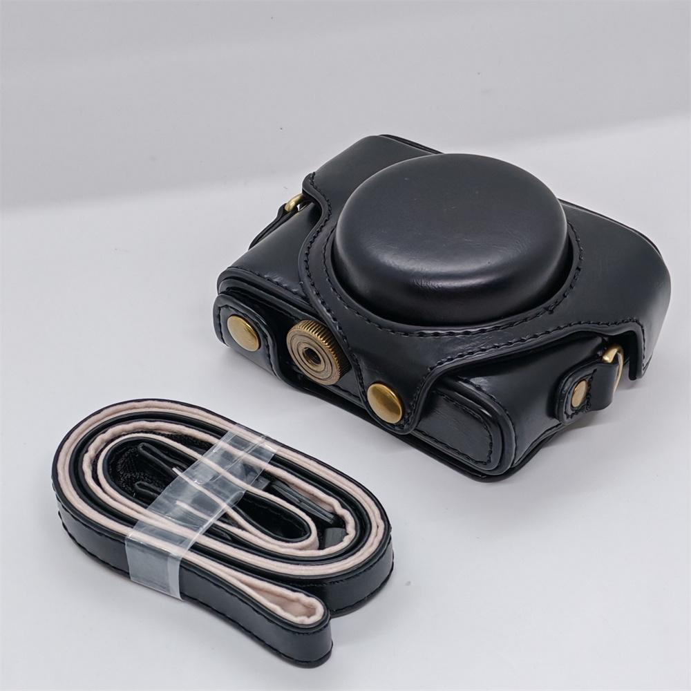 PU Leather Camera Bag Case For Sony RX100 M7 RX100II RX100 M3 RX100III M4 M5 M6 Shoulder Strap Full Body Protect Cover
