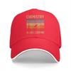 Pure Color Dad Hats Science  Is Like Cooking Just Dont Lick The Spoon Unisexs Hat Sun Visor Baseball Caps Chemistry Peaked Cap