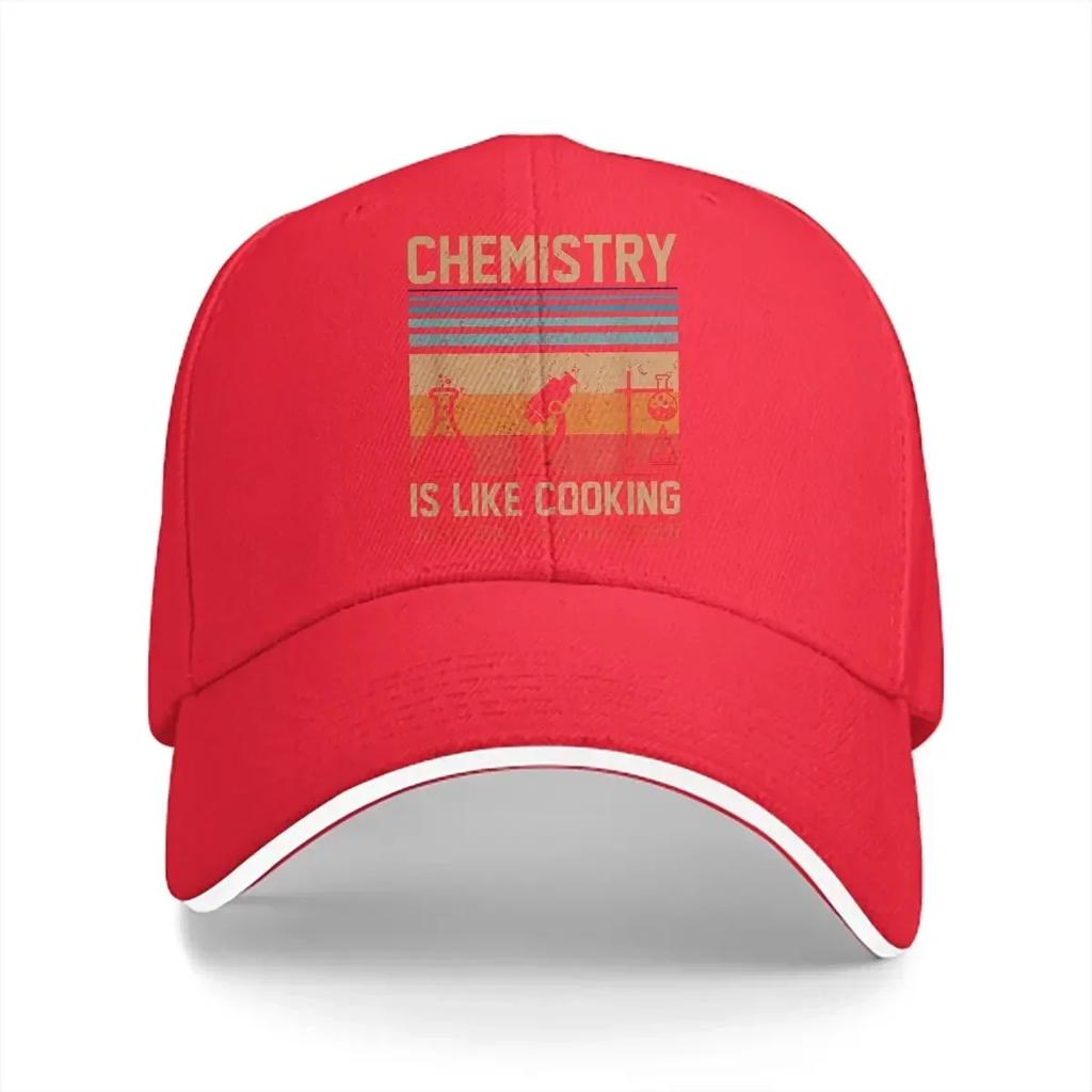Pure Color Dad Hats Science Is Like Cooking Just Dont Lick The Spoon Unisexs Hat Sun Visor Baseball Caps Chemistry Peaked Cap