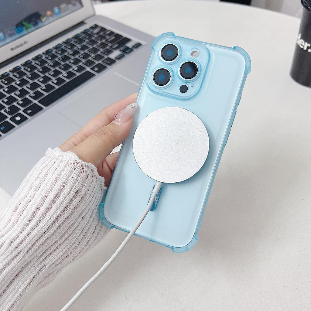 Translucent Silicone Phone Case with Mirror for Realme C85 Pro C65 4G C35 C21 C15 & More Models Shockproof Bumper