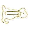 100Pcs Dog Shape Gold Paper Clips Gold Small Paper Clips Cute Paperclips  Note Taking