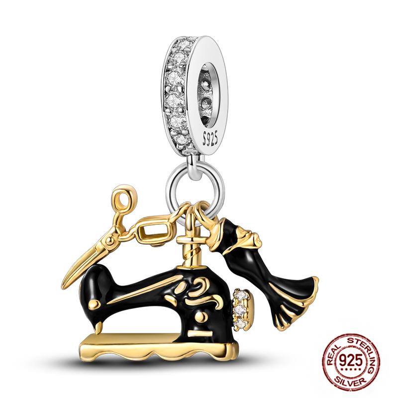 Rose Gold Yellow Charms Copper Sunflower Leopard Firefly Beads Fit Original Bracelet Luminous Charmdiy Jewelry Gift