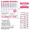 Blue Fruit M510 Soft Head Acrylic Marker Pen Set - 9 Colors for Art, Painting, and Graffiti