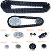 Technical Link Chain Gears Wheels Rubber Stopper MOC Building Block Bricks High-Tech Tank Track Car Modified DIY Bulk Set Toys
