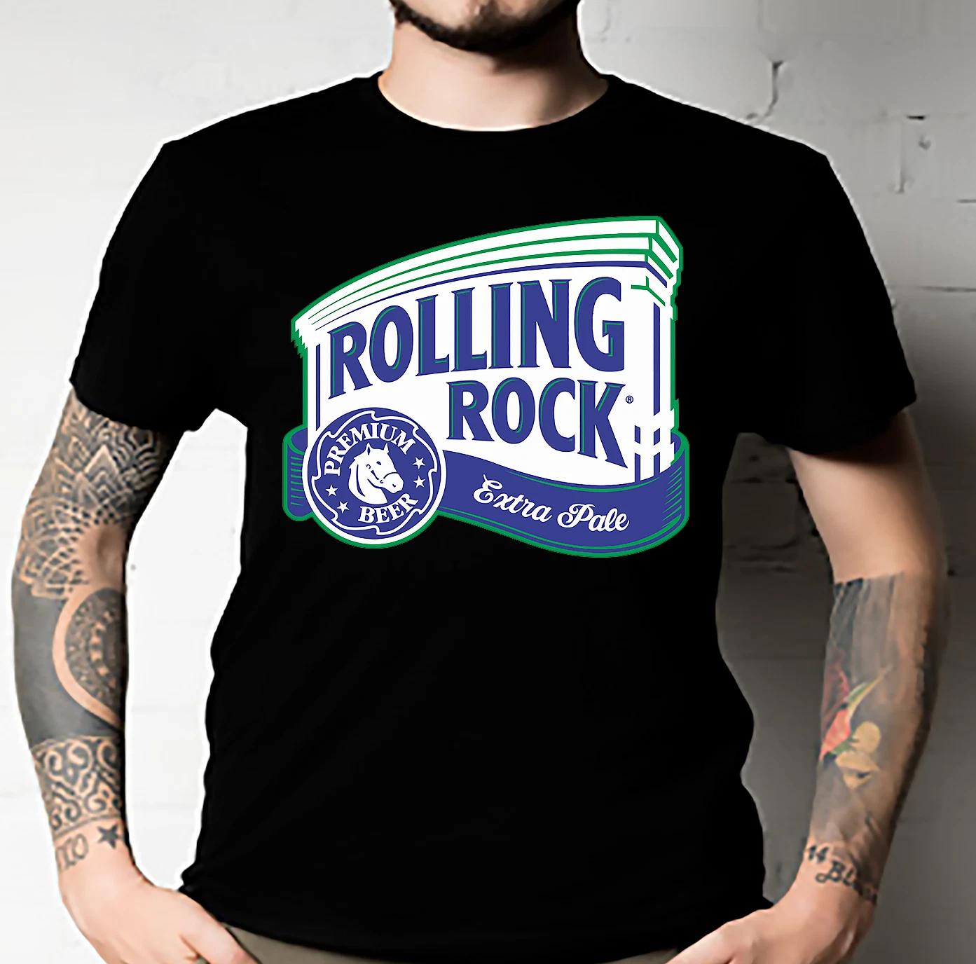 Men s and Women s T-shirts Rolling Rock xxx Classic Tee Essential XXL