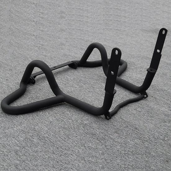 Qianjiang Flash 350 Motorcycle Bumper Canvas Side Bag & Rear Rack