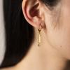 ANDYWEN 925 Sterling Silver Gold Earring Drop Earring Women Wedding Luxury Fine Jewelry 2023 Winter Good Lucky Jewelry