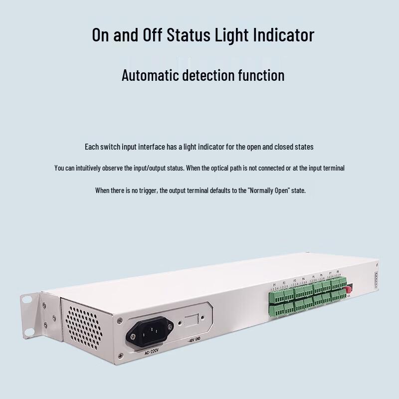 BOYANG 16-Channel Bi-directional Digital Input Fiber Optic Transceiver