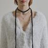 Eenie Beenie Angora Soft Heart Tie Necklace