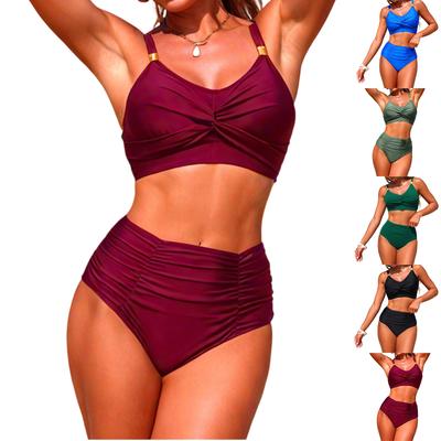 Costum de baie Bikini din două piese pentru femei, Îmbrăcăminte de baie sportivă