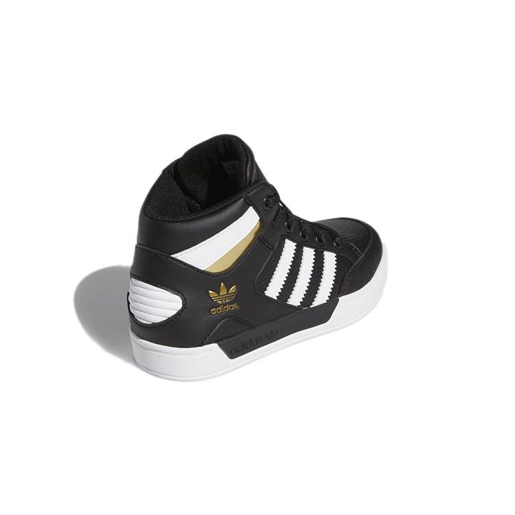 adidas Originals Mid Top Kids' Skateboarding Shoes Black Gold Children Aged 3 7 Years Old FV5735