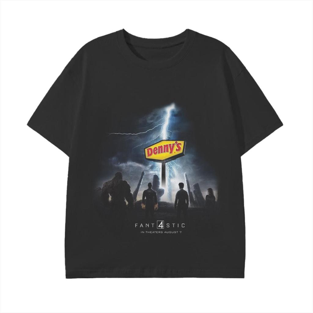 Fan Four Denny's - Unisex Cotton Classic T-Shirt - 180 GSM - Slim Fit