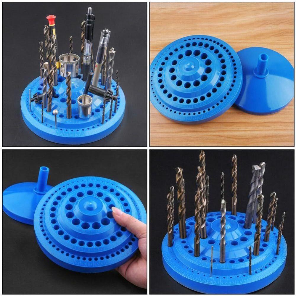 Στρογγυλό Σχήμα 100 Τρύπες Θήκη για Μύτες Δράπανου Θήκη για Μύτες Περιστροφικού Εργαλείου για Αποθήκευση Μυτών Δράπανου