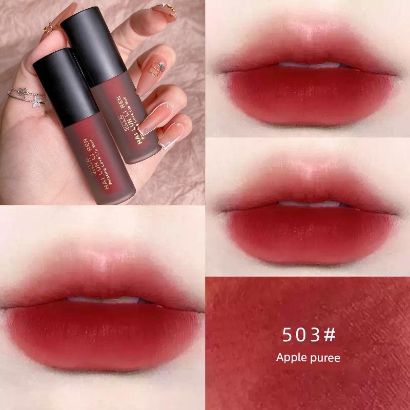 Lipstick Cheap Student Party Velvet Matte Matte Lip Mud Niche Style Brand Suitable for Plain Face White No Stain On Cup Lip Lacquer