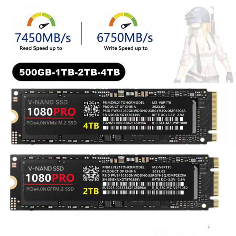 PCIe 4.0 NVMe 1080PRO M.2 SSD - 1TB, 2TB, 4TB Options