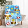 Custom Name Game Theme Printed Blanket - Perfect for Couch, Bed, Travel & Outdoor Use | Machine Washable, Cozy & Durable.
