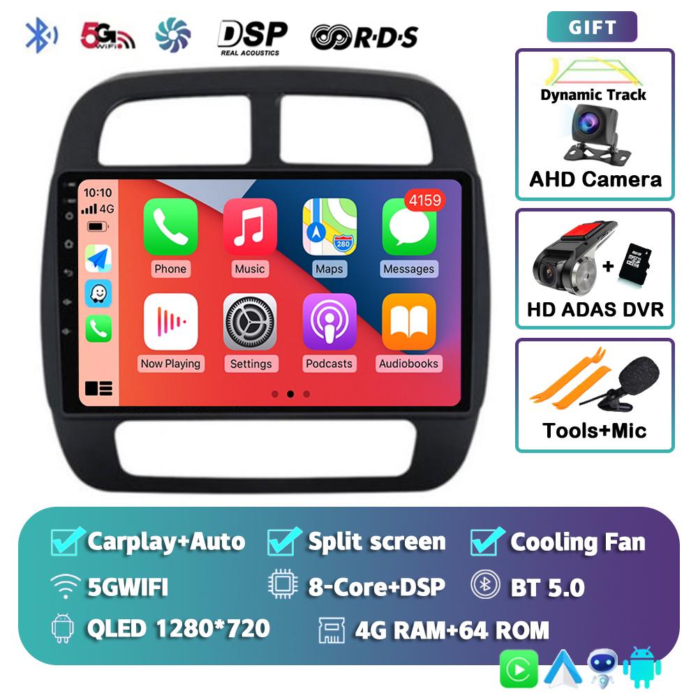 For Renault KWID K-ZE Dacia spring 2015-2019 Android 14 Carplay Auto WIFI+4G Car Radio Multimedia Video Player GPS 2din Stereo