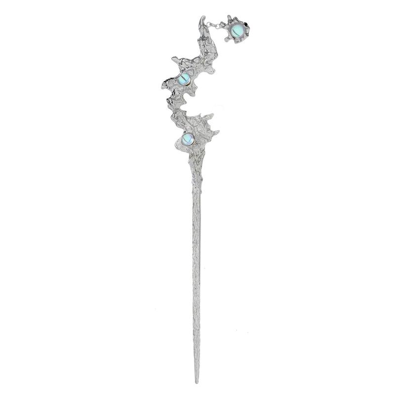 

Stylish Hair Clips Retro Hair Pins Women Hairpins for Ladies Girls Headwear Styling Tools Costume Party Hair Accessories серебряный