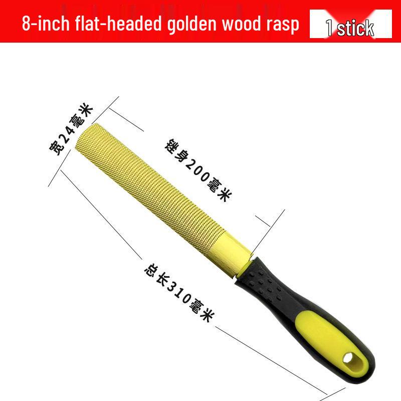 Golden Rosewood Fine-Tooth Half-Round Hardwood Carving Rasp Carbon Tool