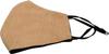 BYROCK Three Layer Cotton Cloth Face Mask (Peach/Black) (Pack of 1) (SK001_01)