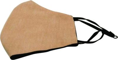 BYROCK Three Layer Cotton Cloth Face Mask (Peach/Black) (Pack of 1) (SK001_01)
