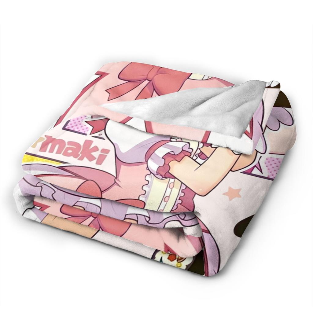 Puella Magi Madoka Magica Knitted Blanket Fleece Soft Throw Blankets for Home Couch Bed Rug