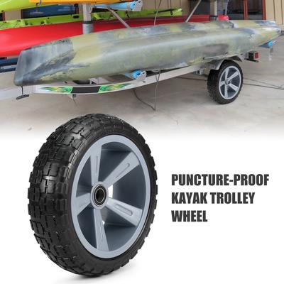 10 Inches Puncture-proof Kayak Trolley Tire Wheel for Kayak Canoe Trolley Cart Replacement Tire