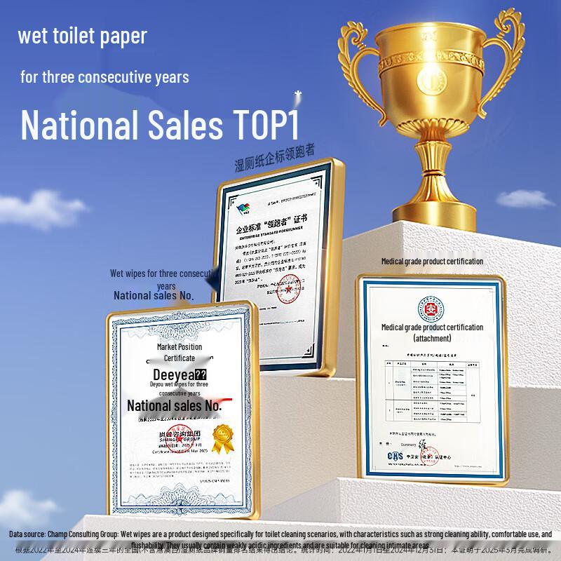 DeYou Flushable Wet Toilet Paper