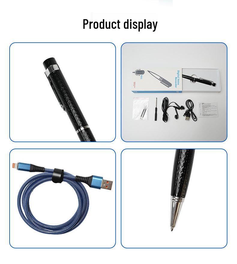 Professional Portable Voice Recorder with Intelligent Noise Reduction and Long Battery Life - Ideal for Student Lectures and Business Meetings.