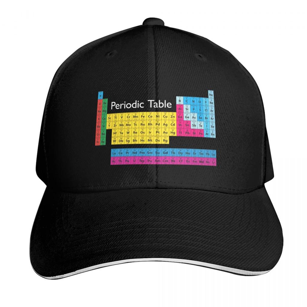 Periodic Table of EleUnisexts Baseball Cap Sports Cap Hood Luxury Brand Hiking Hat Women Beach Fashion Unisexs
