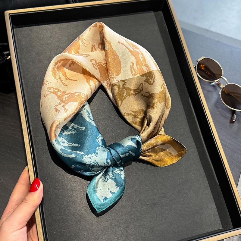 

100% Шелковый Шарф Тутовый Шелк Настоящий Шелковый Шарф для Женщин Роскошный Высококачественный Повязка на Голову Косынка Шейный Платок Повязка для Волос Обмотка для Сумки Хиджаб 53x53cm