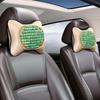 Universal Ventilated Car Seat Cushion with Cool Wood Beads, Breathable for All Seasons