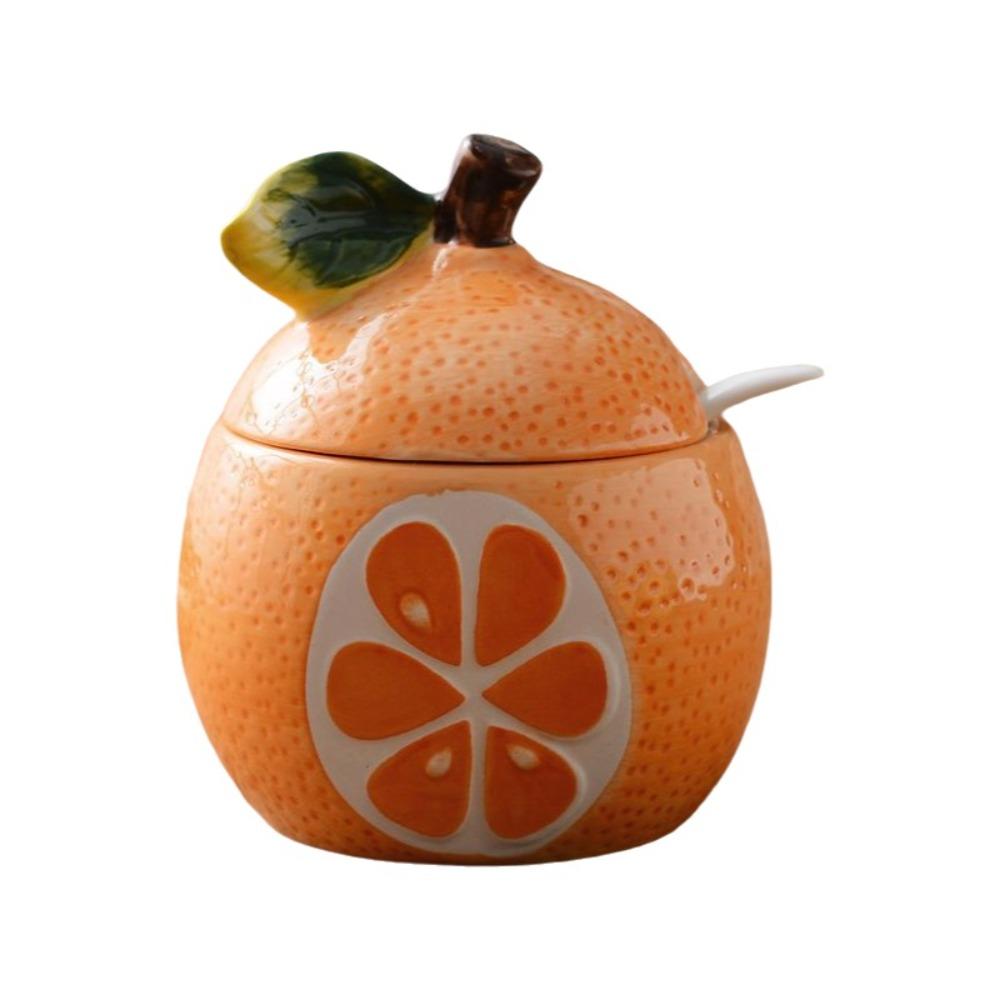 Japanese-style Salt Sugar Jar Fruit-shaped Spice Storage Jar Spice Container  Spice Storage