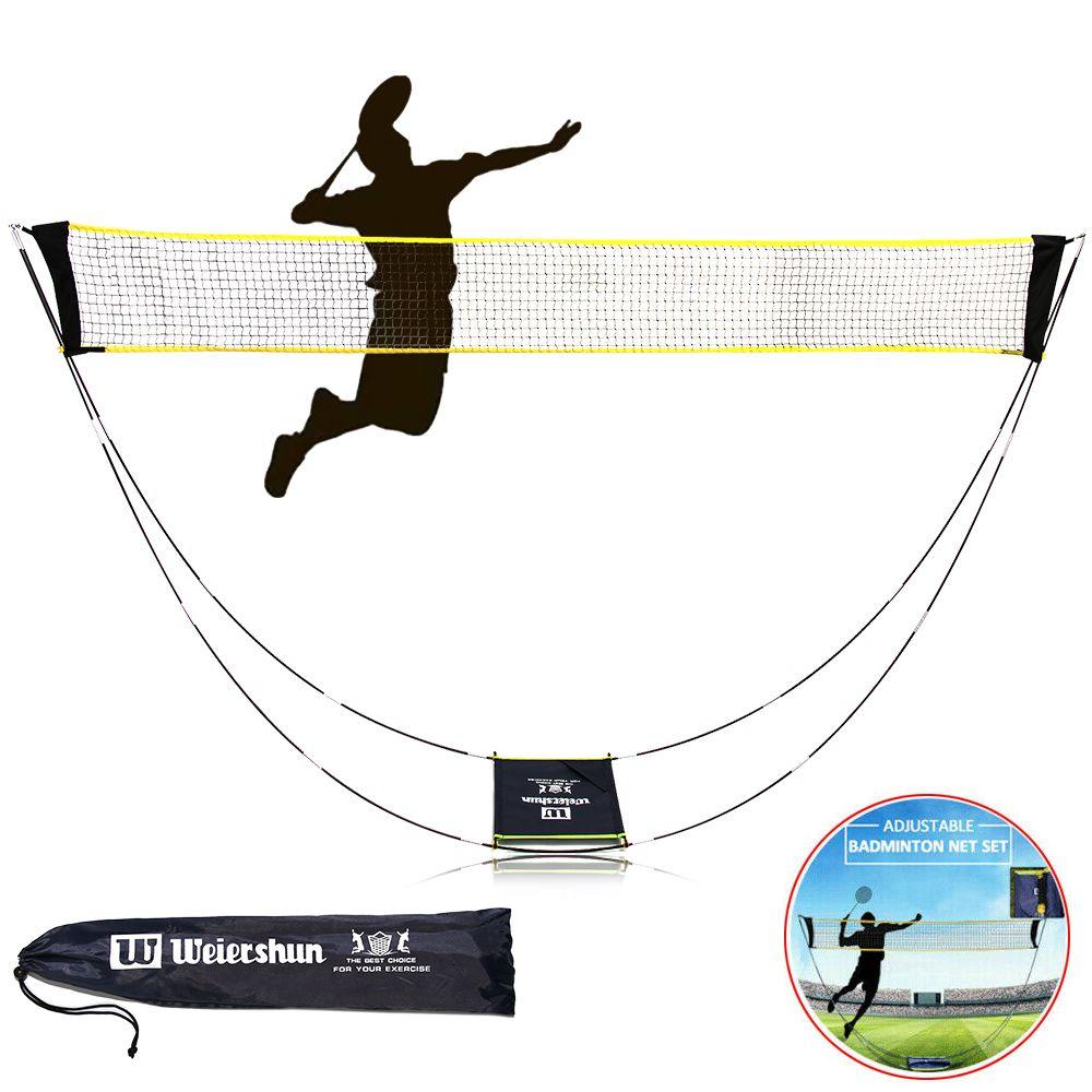 Portable with Carry Bag Shuttlecock Mesh Standard Training Stand Rack Foldable Badminton Net