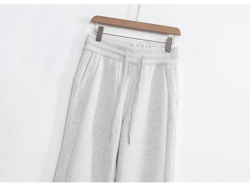 New Women's Fleece-Lined Straight-Leg Sweatpants: Versatile, Slimming, Loose, Casual, Warm Winter Wear.