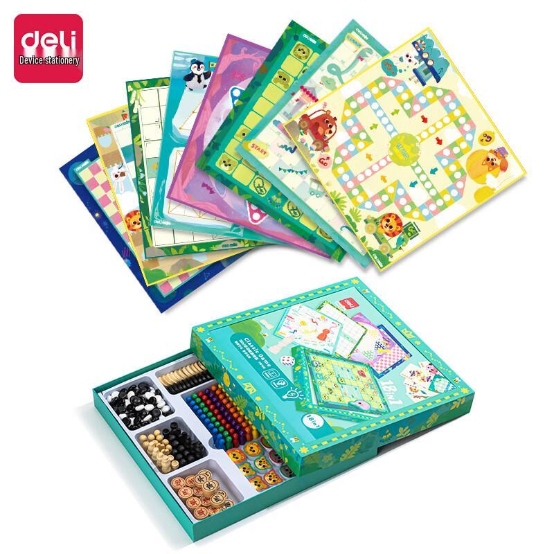 Deli 18-in-1 Multi-Game Chess Set