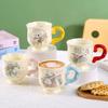 Tulip Puppy Mark Ceramic Cup Birthday Gift Cup Office Milk Cup