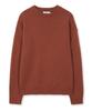 WEST GRAND BOULEVARD Semi-Over Wool Blended Knit Blood Orange