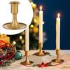 Retro Gold Taper Kerzenständer Handheld Eisen Taper Kerzenständer Zarter Robuster Vintage Kerzenhalter Küchenzubehör