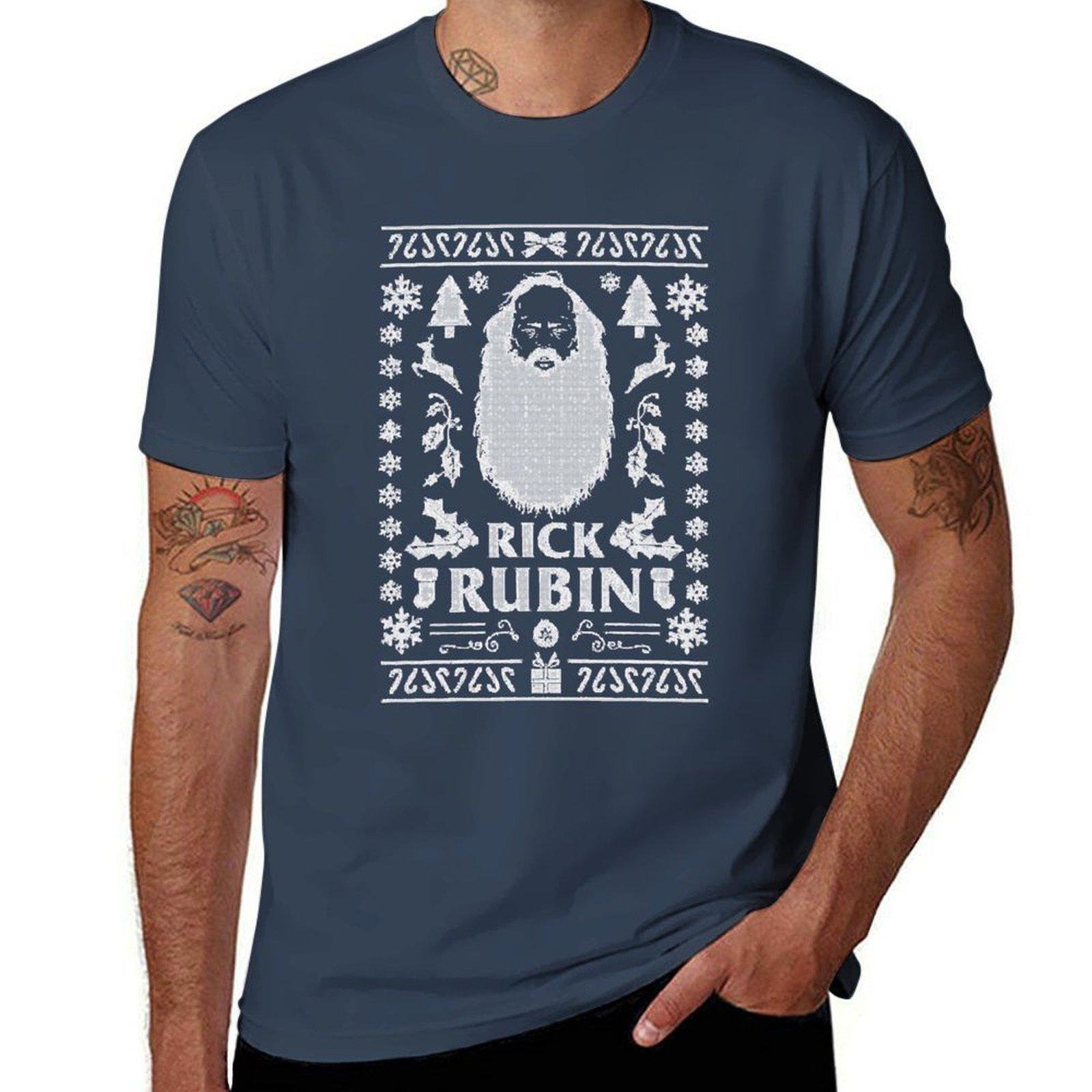 Ugly Sweater Rick Rubin Tshirt Plus Size Summer Short Sleeve Tshirt S