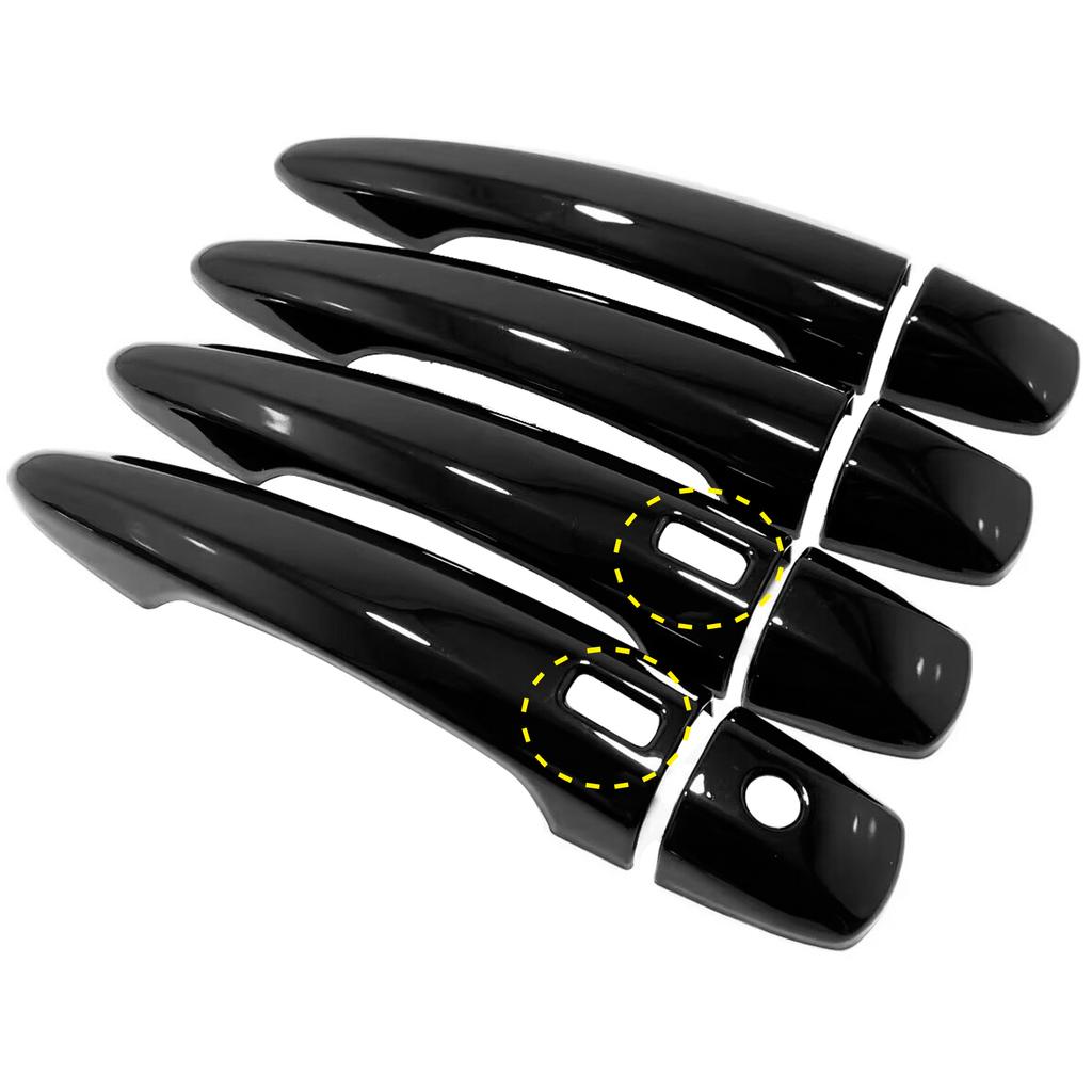 For Nissan Pathfinder -2025 Altima -2024 Glossy Black Exterior Side Door Handles Cover Trim ABS Car