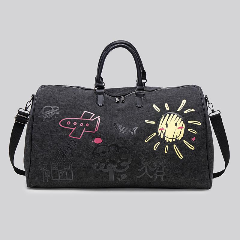 Women's Business Trip Foldable Duffle: Lightweight, Large-Capacity Handheld Travel Bag for Short Journeys.