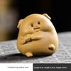 Cute Lucky Pig Zisha Tea Pet Ornament Nourishing Fortune Tea Play Tea Tray Table Tea Accessory