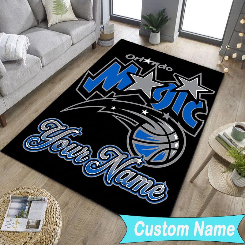 Custom NameOrlando basketball Team Carpet, Indoor Rug, Chair Rug, Living Rooms, Doormat Made From Polyester Home Decor Birthday Christmas Gifts