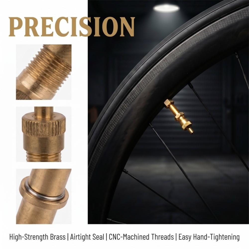 Brass Tire Valve Extension 100mm/140mm/200mm Valve Stem Extender Bike