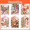 Party Decorations Christmas Accessories Vintage Paper Gift Hanging Tags Set
