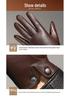 Men's Slim Fit Touchscreen Leather Driving Gloves - Breathable Sheepskin for Spring/Summer.