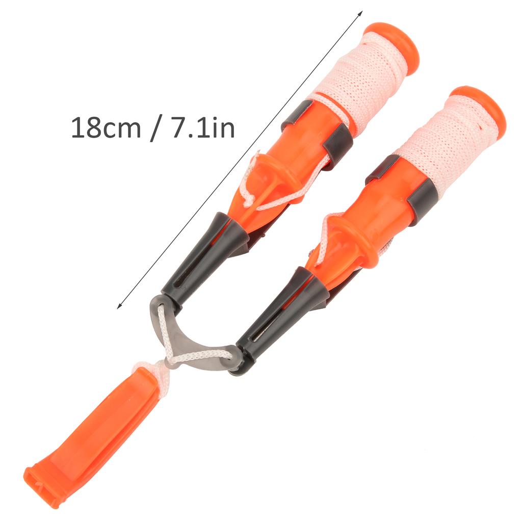 2pcs Fishing Safety Pick Outdoor Life Saving Dual Handheld Hammer with Safety Belt