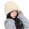 Windproof Plush Beanie Hat Coldproof Skullies Hat Fashion Berets  for Women